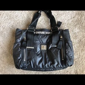 Juicy ‘Couture Baby’ Black Nylon diaper bag